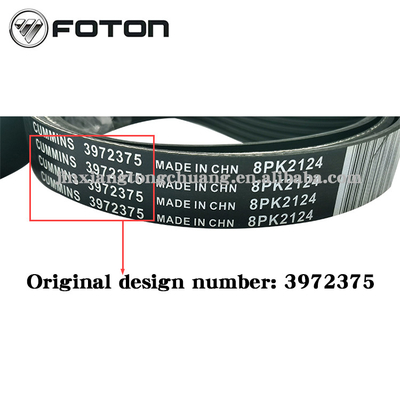 8PK2580 3972375 8PK2124 3972384 8PK2015 3974030 8PK2190 Ventilatorclutchgordel voor ISF3.8 dieselmotor