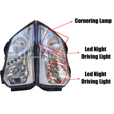 Jaar 2005- Helderheid koplampen voor moderne design foton aumark Truck in Transparante Zwart