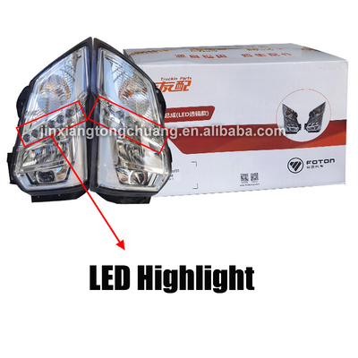 Jaar 2005- Helderheid koplampen voor moderne design foton aumark Truck in Transparante Zwart