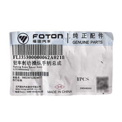 Foton OE NO. L135300000062 Alpha MRT CTX Era Parkeerrembeheersband