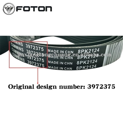 ISF3.8 Fan Belt voor Foton AUMARK Truck Parts3974030 5283608 3972384 Gemakkelijk te installeren