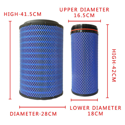 K2841PU Diesel Truck Air Filter Element Direct van Truck Parts Categorie voor 2002-2016