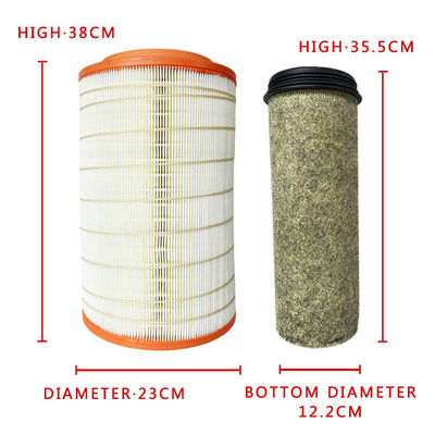 Foton Ruiwo ES3/160 Truck Engine Air Filter KL2338PU De perfecte pasvorm voor Yuchai 160