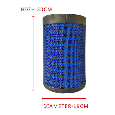 Howo en Foton Omarco S1 S3 Truck Engine Air Filter Element in blauw OEM Standard Size