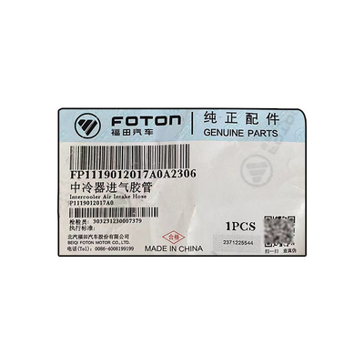 Foton Original Tuolou SAP Intercooler Inlaatslang P1119012017A0 andere motoronderdelen