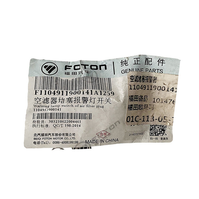 Alpha FOTON OMACO OLLING CTX MRT overtreft Knight Air Filter Blocage Alarm Switch Originele auto onderdelen accessoires