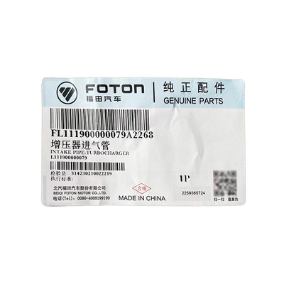 FOTON Aumark Supercharger-inlaatpijp L011901220MA0 L111900000079 voor Aumark Auto Model