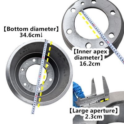 Foton Omako Oling MRT CTX Achterwielremtrommel assemblage 3104102-HF16030FTG11 OEM-onderdelen