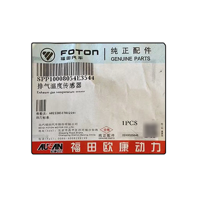 Voertuig uitlaattemperatuur sensor PP10008054 Foton Aumark Aucan 2.5 Motor 4F25TC deel